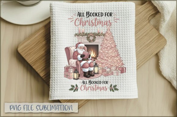All Booked for Christmas Towel PNG: Illustrations