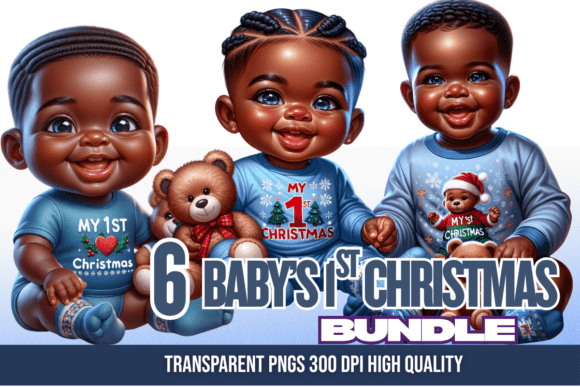 Baby Boys First Christmas PNG Bundle Review