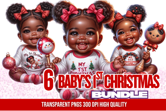 Baby Girl’s First Christmas PNG Bundle Review