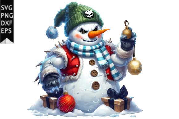 Bad Snowman Christmas Design: Illustrations for Festive Projects