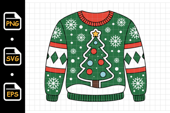 Christmas Tree Sweater Holiday Illustrations Review