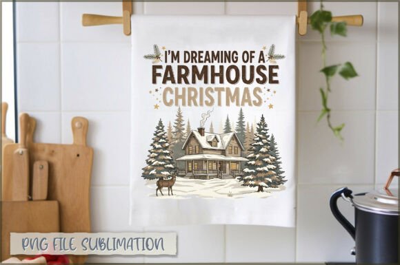 Farmhouse Christmas Illustrations for Branding