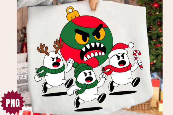 Funny Christmas Ghosts: Festive Illustrations