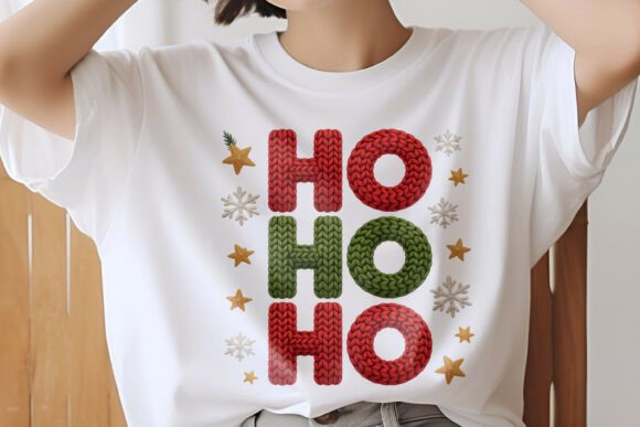 Ho Ho Ho Crochet PNG: Festive Illustrations