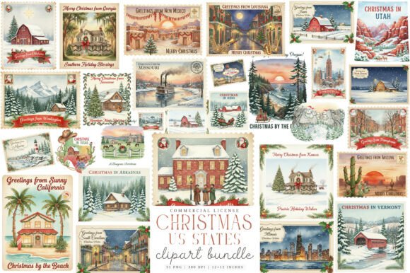 Review: Stitching the Christmas US States Bundle
