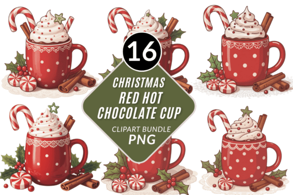 Reviewing Christmas Hot Chocolate Cup Clipart Illustrations