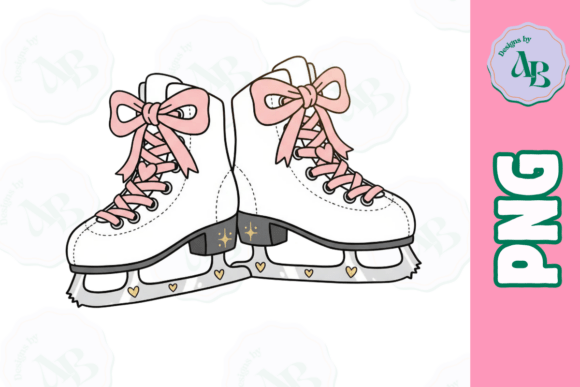 Reviewing Cute Winter Christmas Ice Skates PNG for Embroidery