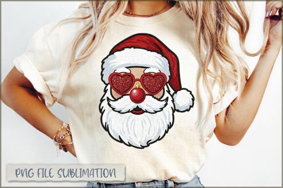 Santa Blowing Bubble PNG: Yarn Illustrations