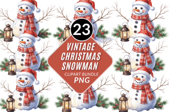 Vintage Snowman Clipart: Illustrations Review