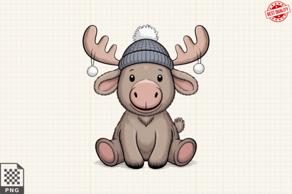 Whimsical Icy Blue Christmas Clipart PNG for Illustrations